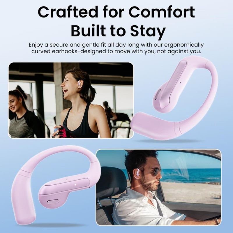 Piluyaa Open Ear Bluetooth 5.3 Earbuds, Wireless Headphones Sport Over