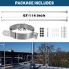 2025 Update 10" Extended Roof Bracket Kit, Adjustable Extended Roof