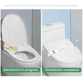 Germiwipe Printed Toilet Seat Band,toilet seat strips,Paper,(Case of 1000),16.5 Inch Long x 1.375 Inch Wide