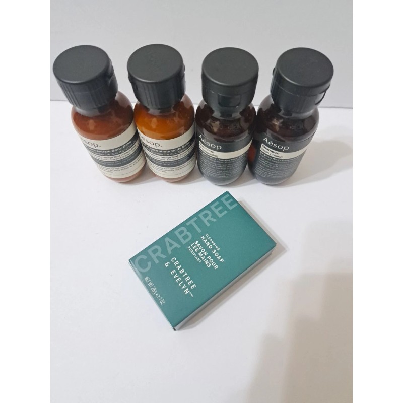 Aesop Travel Kit 2 Body Balms & 2 Shampoos With