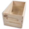Wooden Open Crate Box 21 x 12 x 9 cm