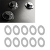 120Pcs Washer Flat Stainless Steel 4mm ID 7mm OD Accessory