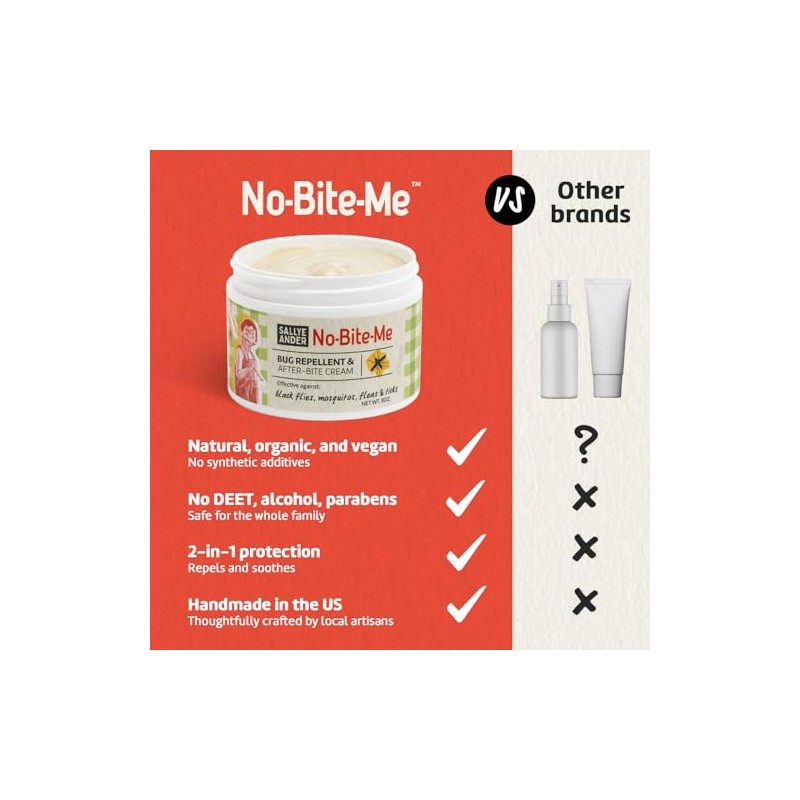 SALLYEANDER No Bite Me - Repelente natural de insectos e
