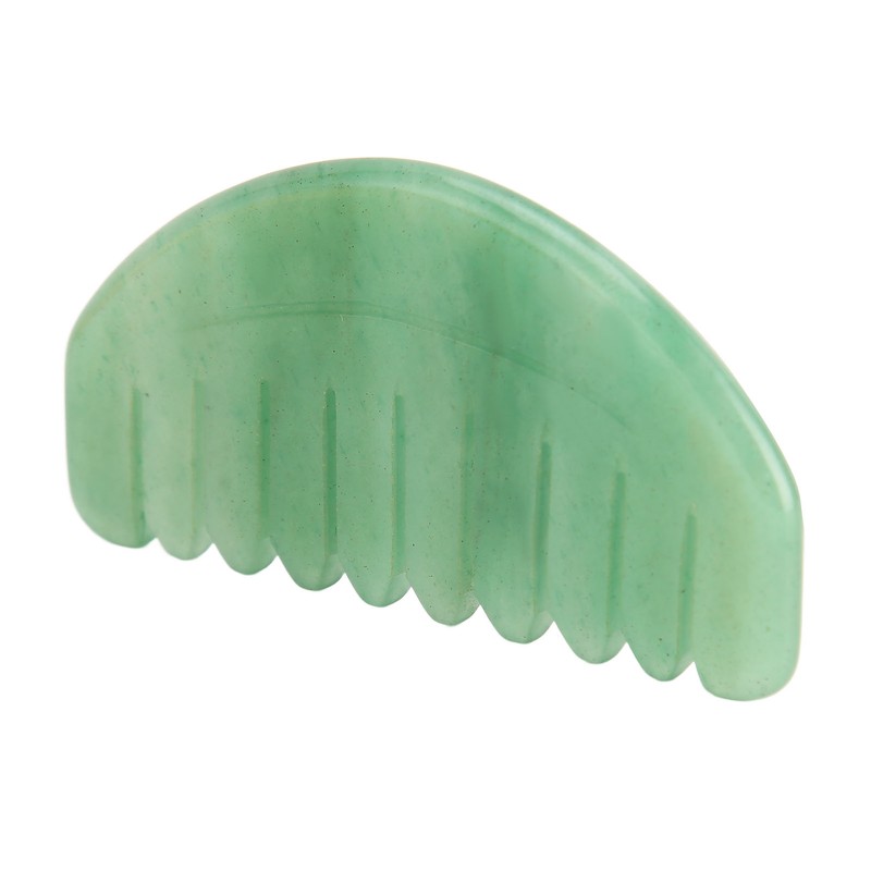 Massage Comb Scalp Care Relax Handheld Portable Jadestone Gua Sha