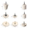 Hyber&Cara Polishing Wheel, 8 Pcs Cotton Buffing Wheel Pad Mop