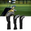 3Pcs Golf Club Head Covers 1 3/5 UT Breathable Mesh