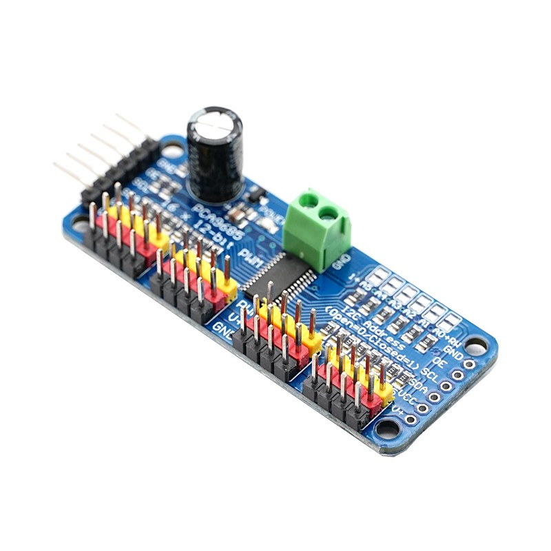 DIGISHUO 2Pcs PCA9685 16 Channel 12 bit PWM Servo Motor