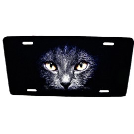 DIGIART INTERNATIONAL CAT EYES PAWS ANIMAL LOVE FRIEND METAL NOVELTY CAR LICENSE PLATE AUTO TAG