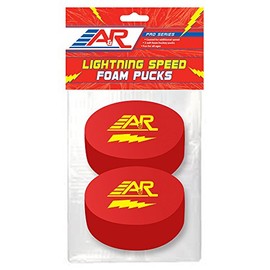 A&R Sports Pro Series Lighting Speed Foam Pucks, 2 Pack , Red