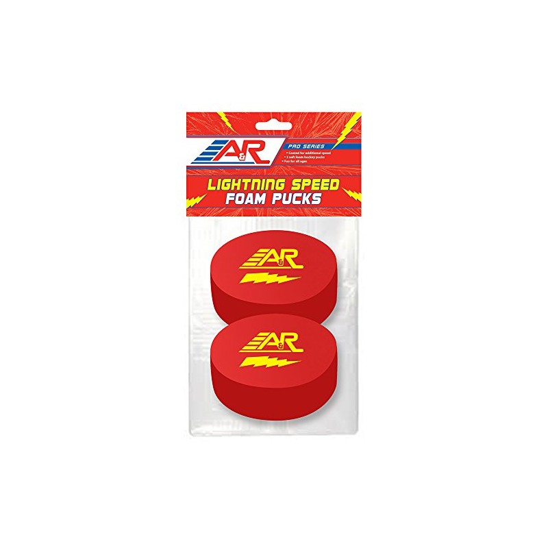 A&R Sports Pro Series Lighting Speed Foam Pucks, 2 Pack