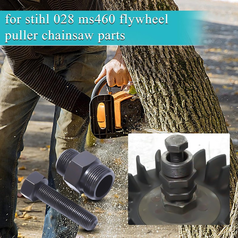 Atunee 22mm & 26mm Chainsaw Flywheel Puller with 14mm Piston