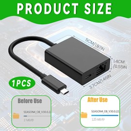 Micro USB to RJ45 Ethernet Adapter Compatible with Fire TV Stick – Wired Ethernet Connection for Streaming