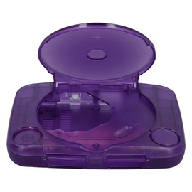 GOWENIC Carcasa de Repuesto para Consola Retro Translúcida, Carcasa Completa para PS1 para SCPH 001 SCPH 101 SCPH 102 SCPH 103 PS One Todas Las Versiones (Violeta)