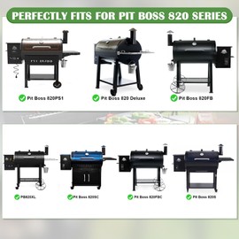 Flame Broiler Kit for Pit Boss 820 Series Pellet Grill, PB820PS1, PB820D, PB820FB, PB820XL, PB820SC, 820PS1 Replacement Parts with Flame Broiler Slide Cover and Bottom for Pitboss Smoker Accessories.