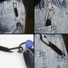 BRAVESHINE Double Head Paracord Braided Carabiner Paracord Lanyard Keychain Keychain