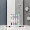 Zenarao 5Pcs Markers, Permanent Markers, Long Head Deep Hole Marker