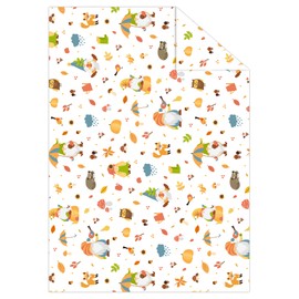 Ursus 11224602F - Photo Card with Gnome World, Autumn Gnome Motif, 10 Sheets, DIN A4, 300 g/m², Printed on Both Sides with Various Designs, Made of Fresh Cellulose, for Versatile Crafts