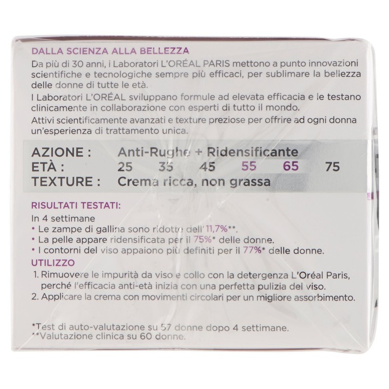L'ORÉAL Attiva Antirughe 55+ Crema Viso Donna Antirughe Riparatrice Giorno