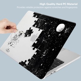 KEROM Compatible for MacBook Pro 16 inch Case 2025 2024 2023 2022 2021 M4 M3 M2 M1 Pro/Max Chip A3403 A3186 A2991 A2780 A2485, Cute Aesthetic Protective Plastic Hardshell & Keyboard Cover,Space Puzzle
