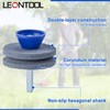 LEONTOOL 7 PCS Double Layer Corundum Lawnmower Blade Sharpener with