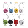 Vogueing Tool Password Lock Resettable Set, 3 Digit Combination Padlock