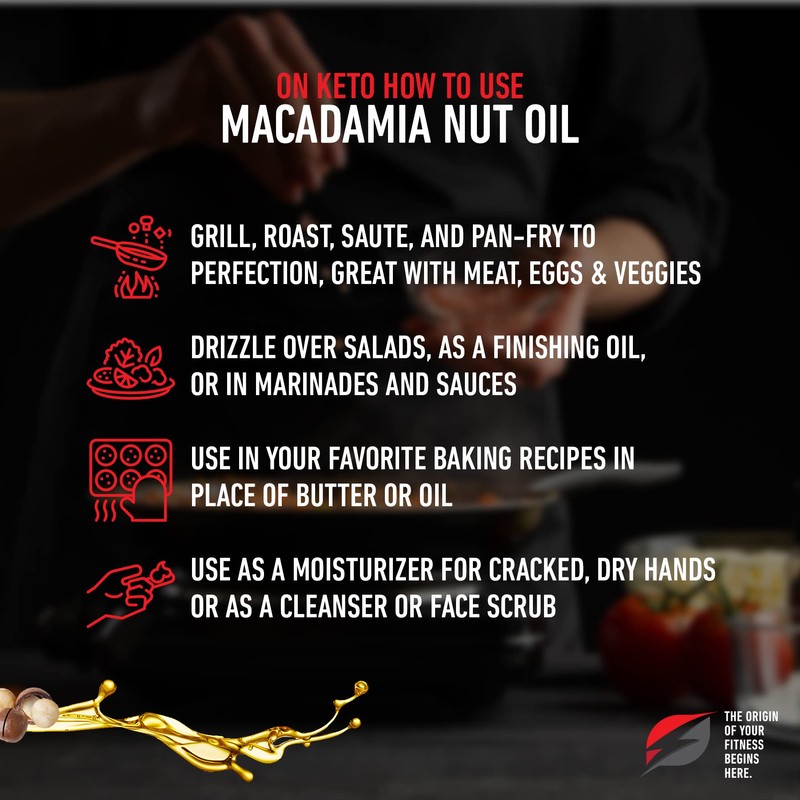Keto Macadamia Nut Oil Ketogenic Oil For Cooking From Real