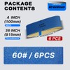 4 x 36 Inch Sanding Belts, 6 Pcs 60 Grit,