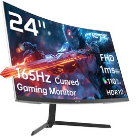 KTC 24 Inch QHD 100Hz Computer Monitor IPS 2K, 1300:1 Contrast, Anti-Blue Light Screen, 122% sRGB, FreeSync & G-Sync Compatible, HDMI2.0 & Display Port 1.4, PC Monitor for Gaming Office Work H24T27