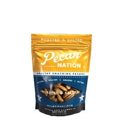 Pecan Nation Roasted and Salted Pecan Halves 8 oz., Natural, No preservatives, Antioxidant-Rich, Low Carb, Healthy Nut Snack for Adults and Kids
