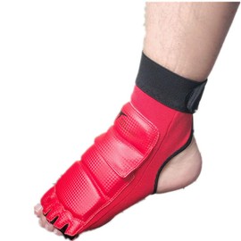 Wonzone Taekwondo Boxing Foot Protector Gear Martial Arts Training Sparring Gear Muay Thai Kung Fu Tae Kwon Do Feet Protector TKD Foot Gear Support for Men Women Kids