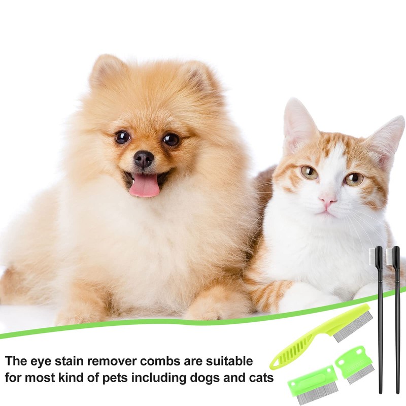 5 Pieces Dog Eye Combs Tear Stain Remover Combs Pet