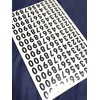 XIAXIN Waterproof PVC Number Number Sticker Sticker Set Weatherproof Waterproof