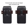 Vertical Black Magnetic Leather Extra Pocket Case is Compatible with