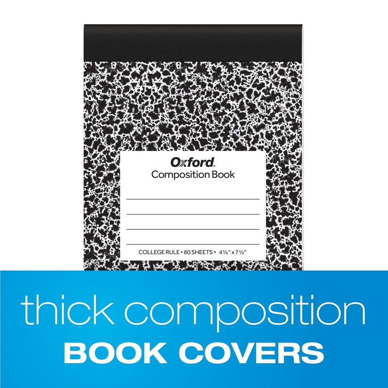 Oxford Jr. Composition Notebooks, Notebooks for School, School Supplies, Half