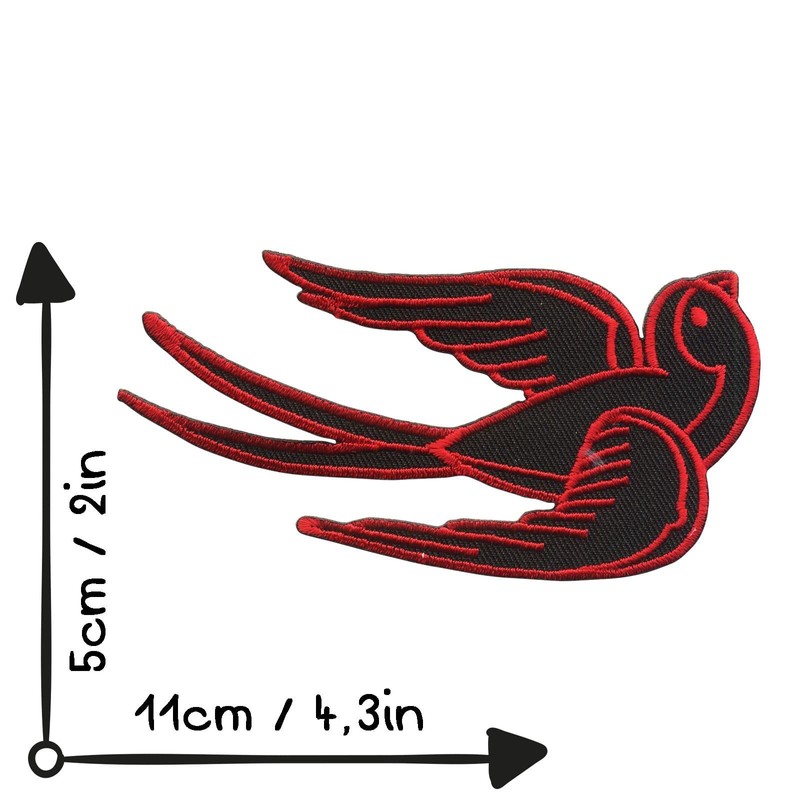 'Freak Scene® Sticker -2 M/Patch Iron-On Badge Schwalbe All Colours.