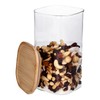 TALK-POINT Glass Storage Jars with Bamboo Lid, Storage Jars, Glass