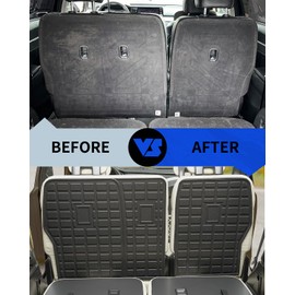 Rongtaod Back Seat Protector Compatible with 2021-2025 Kia Sorento 6&7 Seats Back Seat Cover Kick Mat Cargo Liner Trunk Mat TPE All Weather 2024 Sorento Accessories (2nd Row Backrest Mat)