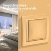 On/Off Switch, 1-Gang Gold Wall Switch, Mechanical Wall Switch 86