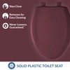 Bemis Classic Colors Slow Close Toilet Seat, Easy Clean Hinges