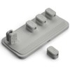 Soporte Con Clips Magnético Para Organizar Cables Escritorio (GRIS)