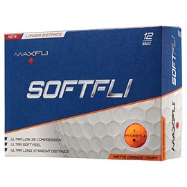 Maxfli SoftFli Matte Golf Balls – Orange