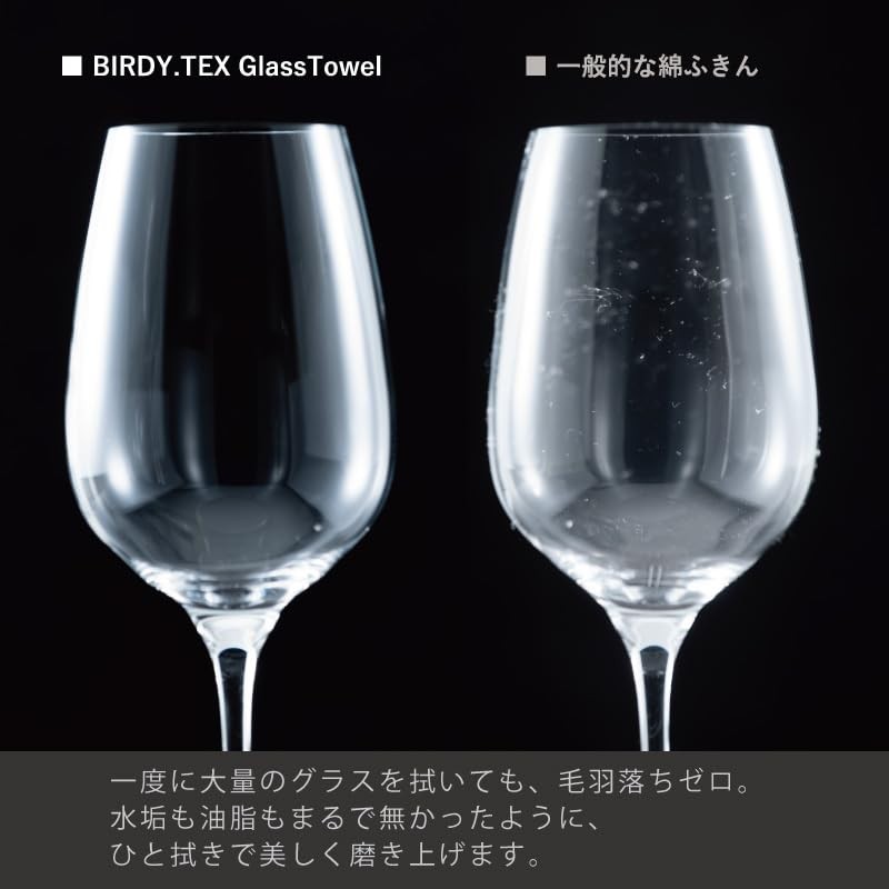 [Manufacturer Limited] BIRDY.TEX Glass Towel + Mini Glass Towel (Free