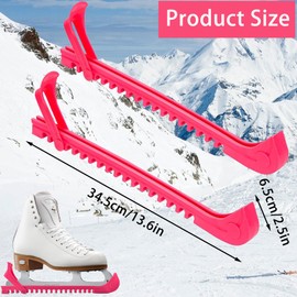 Ice Skate Protectors Ice Skate Skate Covers Ice Skating Protector with Adjustable Buckle Ice Hockey Ice Skating Accessories for Children Adults Ice Skating, Figure Skating, Hockey (Pink)