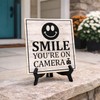 Smile You're On Camera 5"x 5" Square Table Sign With