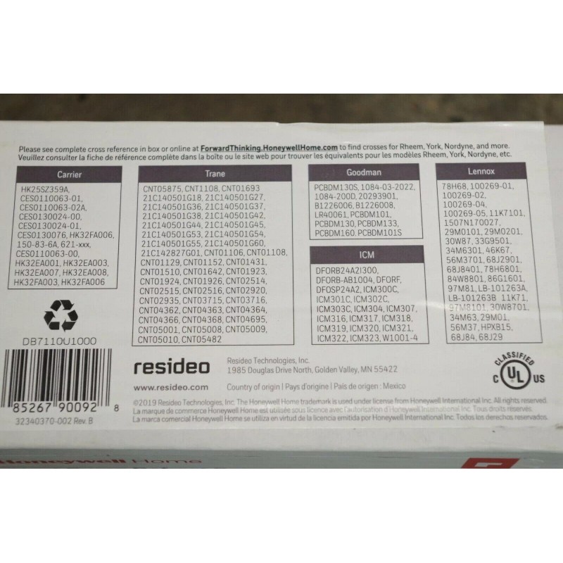 Resideo New Resideo Honeywell Home Heat Pump Defrost Control Board