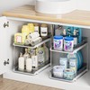 Delamu 2-Tier Multi-Purpose Bathroom Under Sink Organizers and Storage, Stackable