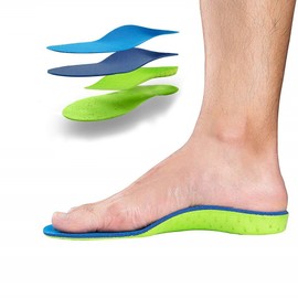 Insole, Flat Foot, Correction, Arch Support, Plantar Fasciitis, Arch Support, Prevents Fatigue, Footbed Cushion, Shock Absorption, О Leg/X Leg Corrective Insole, Foot Supporter (S, 9.6 - 10.2 inches (24.5 - 26 cm)