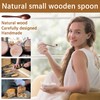 Hefild 7 PCS Wooden Spoons, 5.78 Inch Teaspoons for Honey,