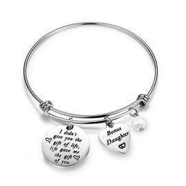 Zuo Bao Stepdaughter Gifts Daughter In Law Bracelet I Didn't Give You The Gift of Life Life Gave Me The Gift of You Step Daughter Gifts From Stepmom (Bracelet)