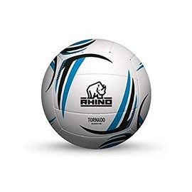 Rhino Unisex's Netball Tornado, White/Black/Blue, 5